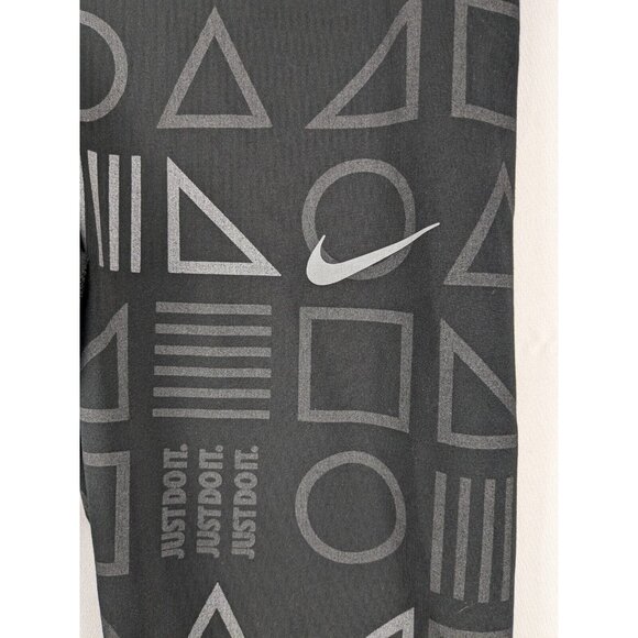 Nike Dri-Fit Leggings Black Power Epic Lux Womens Small Reflective Print Running - Picture 7 of 11